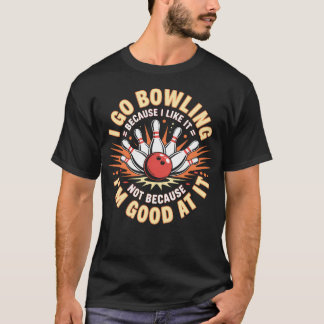 T-shirt Amuseur Quilleur Récréatif Qui Aime Renverser