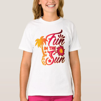 T-shirt Amusez-vous au soleil | Devis texte été et aventur
