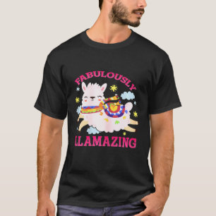 T-shirt Amusez-vous avec Llama, Amour de Lama Fabuleusemen