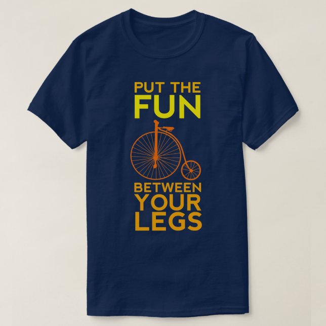 T-shirt Amusez-vous entre vos jambes ! (Design devant)