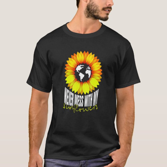 T-shirt Amusing Sunflowers Of Cheerful Mommies Quote (Devant)