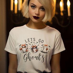 T-shirt Amusons-nous, allons-y les fantômes Halloween