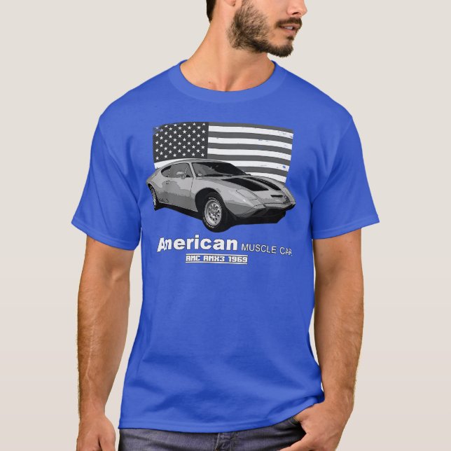 T-shirt AMX3 American Muscle 60s les années 70 Old est Gol (Devant)