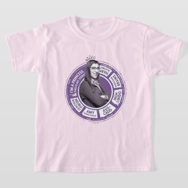 T-shirt Amy Farrah Fowler - Graphique d'informations (Poser)