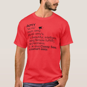 T-shirt Amy Nom Définition Amy Nom Femme