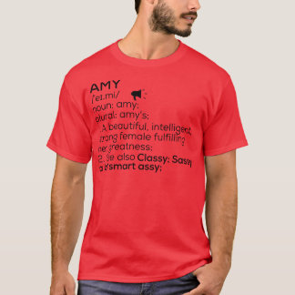 T-shirt Amy Nom Définition Amy Nom Femme