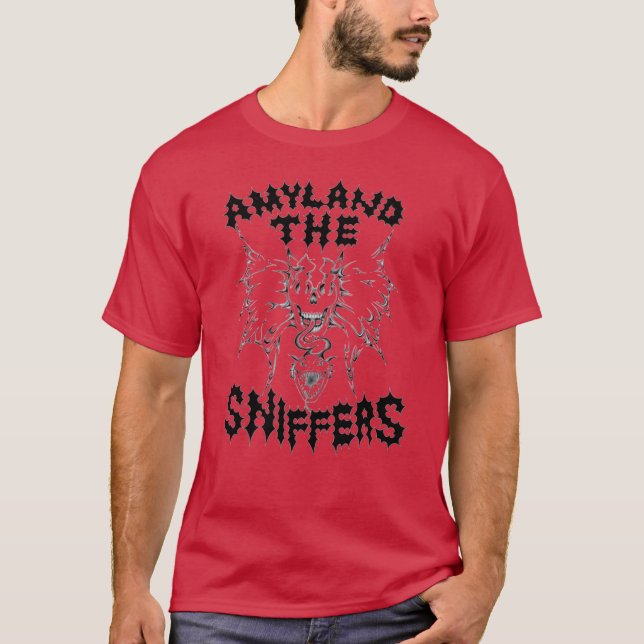 T-shirt Amyland the Snif fers retro (Devant)