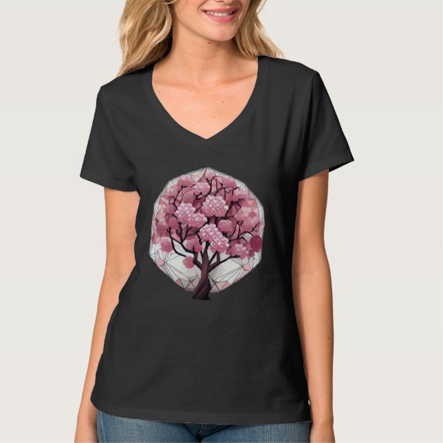 T-shirt An Elegant and Beautiful Cherry Blossom Sphere Tre (Devant)
