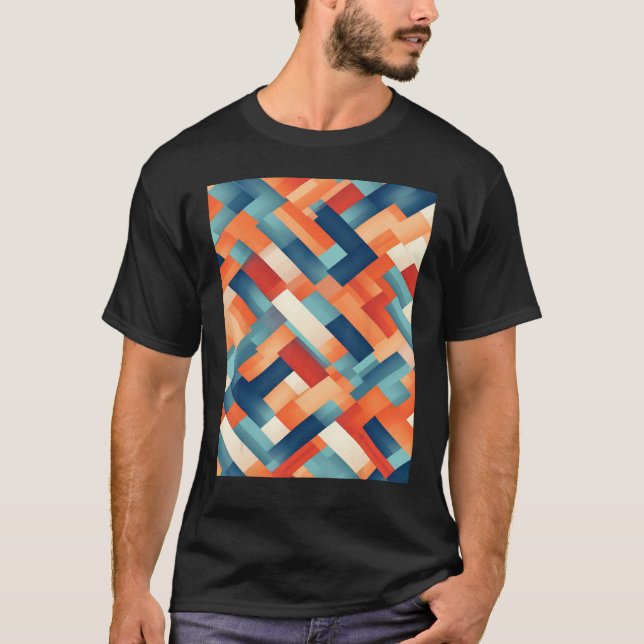 T-shirt An minimalistic optical abstract oil painting (Devant)
