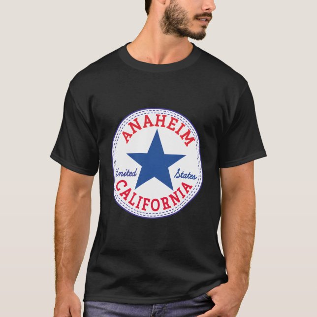 T-shirt Anaheim Orange Comté La Californie États-Unis (Devant)