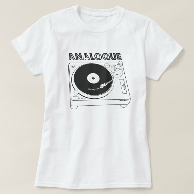 T-shirt Analoque direct - conception 80s fraîche avec le (Design devant)