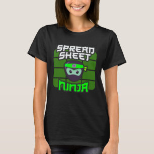 T-shirt Analyse comptable CFO multitâche FEUILLE DE RÉPART
