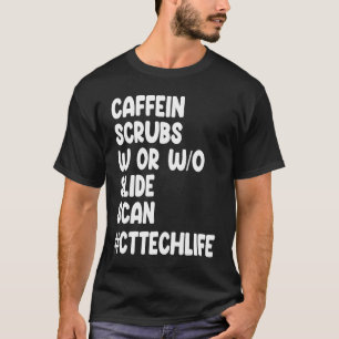 T-shirt Analyse de la caféine CT Tech Life Cat Scan