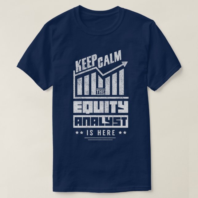 T-shirt Analyse stock Analyste de capitaux propres Trader  (Design devant)
