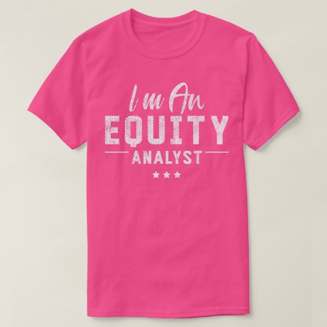 T-shirt Analyse stock Analyste de capitaux propres Trader  (Design devant)