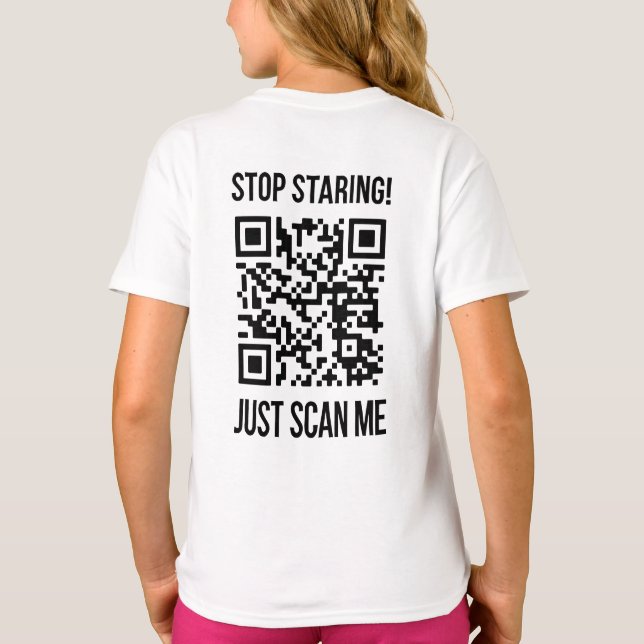 T-shirt Analyser mon code QR pour un démarrage motivant (Dos)