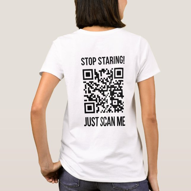 T-shirt Analyser mon code QR pour un démarrage motivant (Dos)
