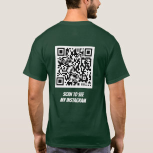 T-shirt Analyser QR Code Instagram, Twitter, Facebook