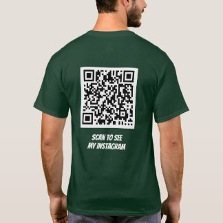 T-shirt Analyser QR Code Instagram, Twitter, Facebook
