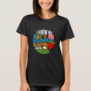 T-shirt Analyste comportementale Connaissez Mon ABC's Cerv