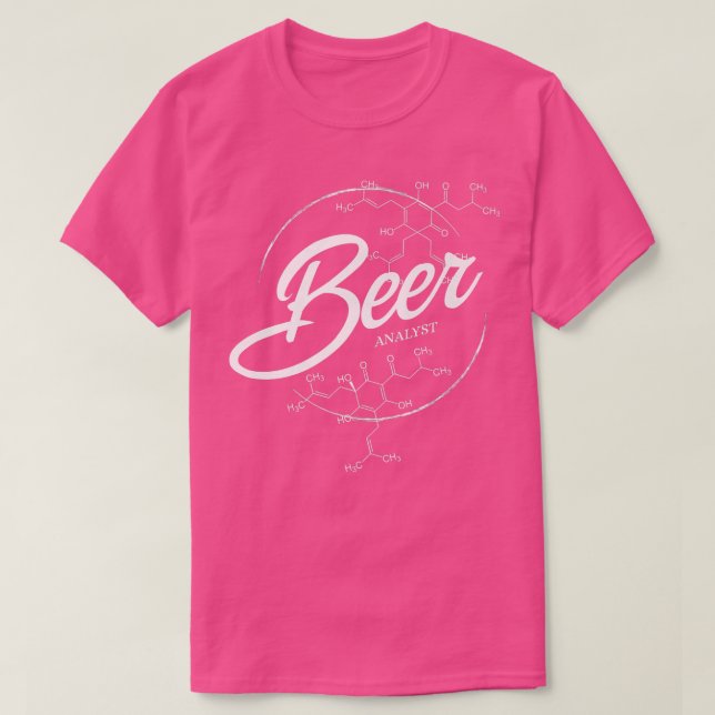 T-shirt Analyste de bière Drôle de bière  (Design devant)