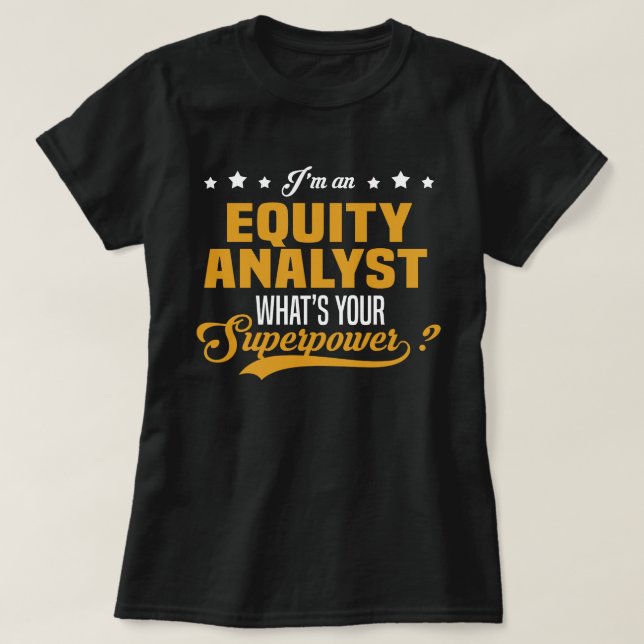 T-shirt Analyste de capitaux propres (Design devant)