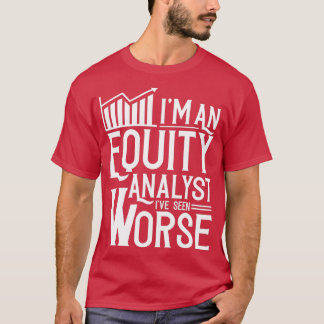 T-shirt Analyste de capitaux propres Stock Analyse Trader