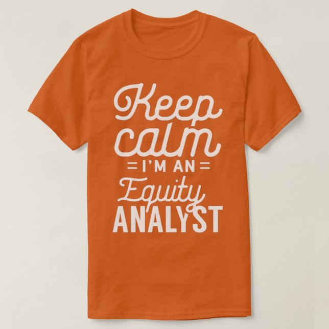 T-shirt Analyste de capitaux propres Stock Analyse Trader  (Design devant)
