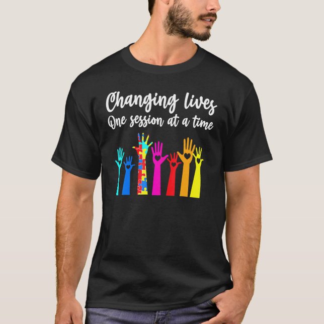T-shirt Analyste de comportement pour ABA Thérapist Techni (Devant)
