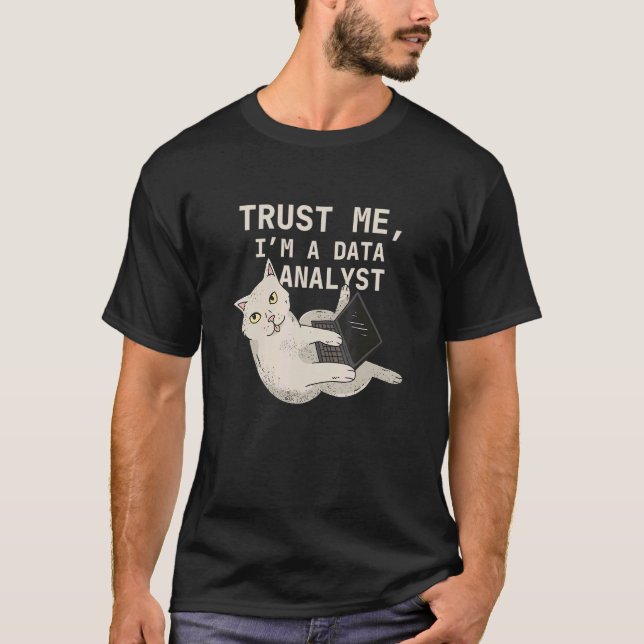 T-shirt Analyste de données  Chat Analyse de données Analy (Devant)
