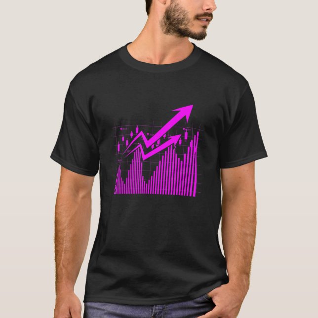 T-shirt Analyste de graphique de trader négociant en bours (Devant)