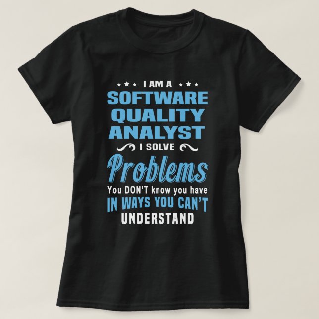 T-shirt Analyste de la qualité du logiciel (Design devant)