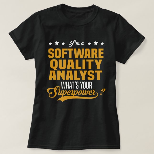 T-shirt Analyste de la qualité du logiciel (Design devant)