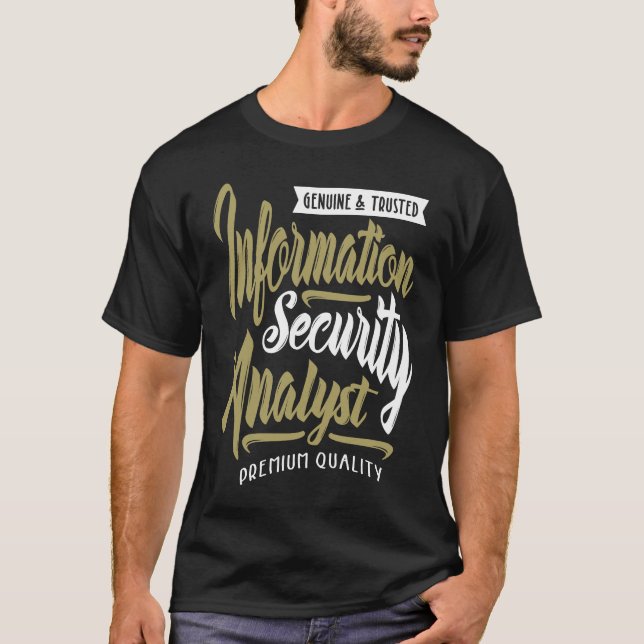 T-shirt Analyste de la sécurité des informations (Devant)