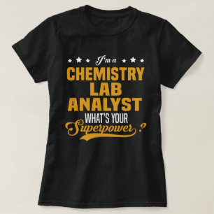 T-shirt Analyste de laboratoire en chimie
