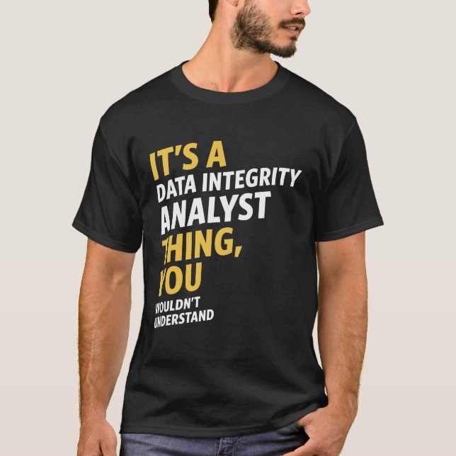 T-shirt Analyste de l'intégrité des données (Devant)