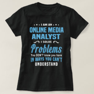 T-shirt Analyste de médias en ligne