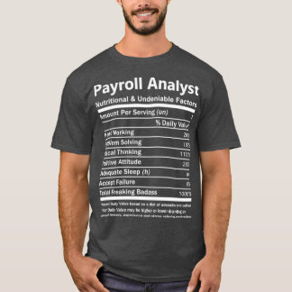 T-shirt Analyste de paie - TNutritionnel