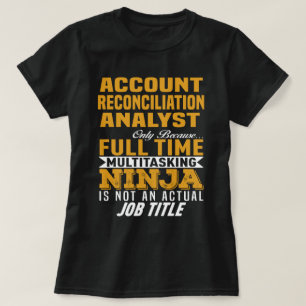 T-shirt Analyste de rapprochement de compte