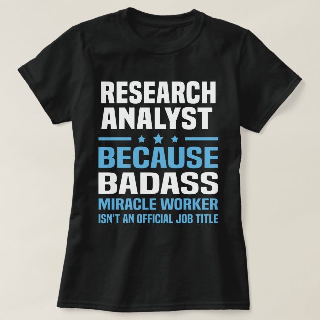 T-shirt Analyste de recherche (Design devant)