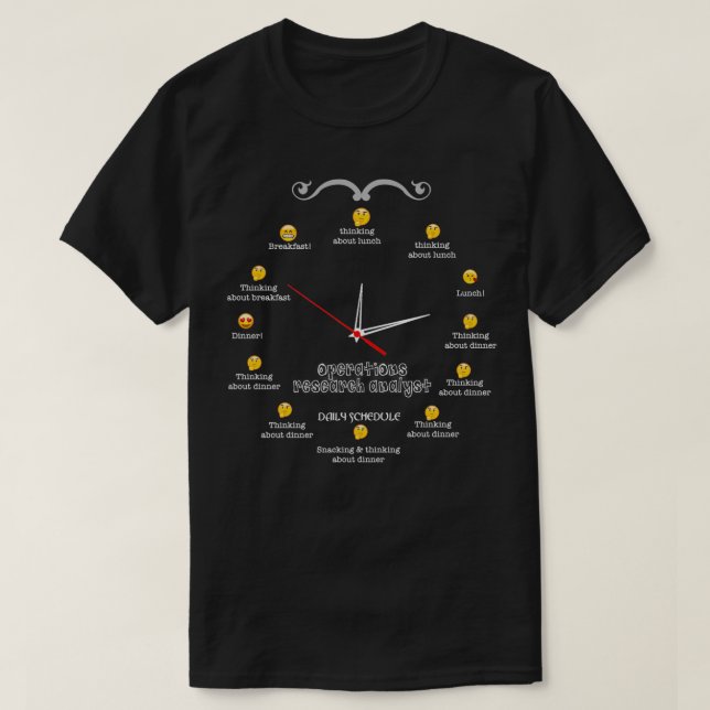 T-SHIRT ANALYSTE DE RECHERCHE OPÉRATIONS NICE DESIGN 2017  (Design devant)