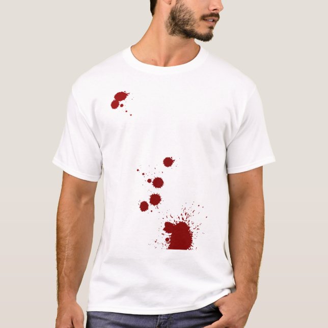 T-shirt Analyste d'éclaboussure de sang (Devant)
