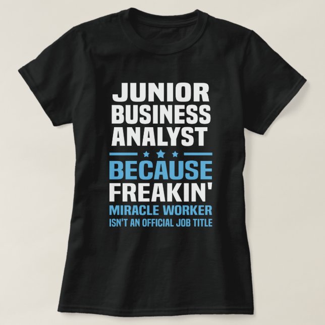T-shirt Analyste d'entreprise junior (Design devant)