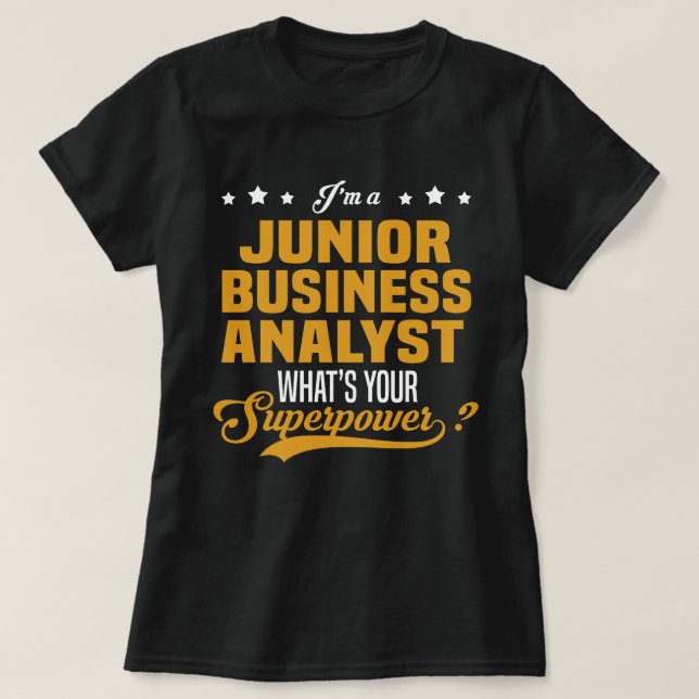 T-shirt Analyste d'entreprise junior (Design devant)