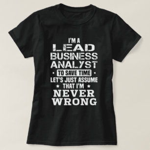 T-shirt Analyste d'entreprise principal