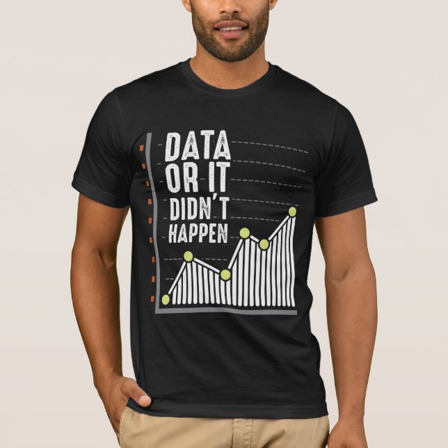 T-shirt Analyste des comportements Nerd des données Statis (Devant)