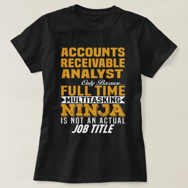 T-shirt Analyste des comptes clients (Design devant)