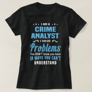 T-shirt Analyste des crimes