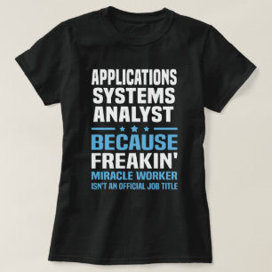 T-shirt Analyste des systèmes d'applications