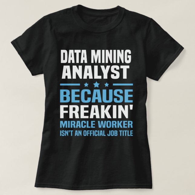 T-shirt Analyste d'exploration de données (Design devant)